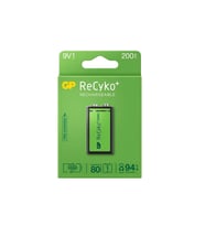 GP 9V 200 mAh Şarjlı Tekli Paket GP20R8HEM-2GB1