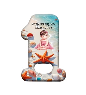 Kumsal Temalı Bir Yaş Doğum Günü Organizasyonu için hediyelik Magnet Açacak