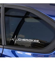 Cherokee Yan Cam Sticker Oto Kapı Çıkartma Tuning oto 20 cm x 7 cm yazı 44