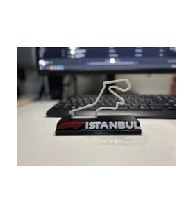 🏎️ Formula 1 İstanbul Park Pisti – 3D Baskı Masa Süsü / Dekoratif Obje