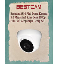 BESTCAM Ahd 3310 Dome Kamera 5 Mega Piksel Sony Lensli 1080p Full HD Gece Görüşlü Geniş Açı