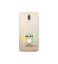 Huawei Mate 10 Lite ile Uyumlu Splash Mirket Tasarımlı Şeffaf Silikon Kılıf