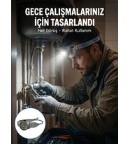 Yüksek Parlaklıklı LED Kafa Feneri Gece Çalışmaları İçin Yüksek Parlaklıklı