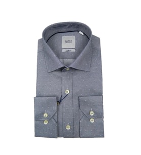 Erkek Slim Fit Puantiyeli Gömlek 1056 BGL-ST02518 (Gri)