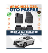 DACIA LOGAN 3 SEDAN EU 2021+ 3D HAVUZLU PASPAS