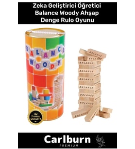 Premium Eğitici Zeka Geliştirici Öğretici Eğlence Aile Parti Balance Woody Ahşap Denge Rulo Oyunu