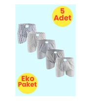 Tezzgelsin Erkek Eko Paket 5'li Emprime Boxer (Model 1)