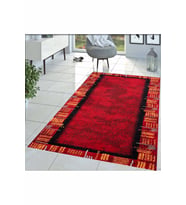 Rovigo Home Dijital Baskı Yıkanabilir Kaymaz Taban Salon Halısı RVG1436 100x200 cm (Kırmızı)