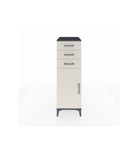 Kronos Dolap 2 Raflı 3 Çekmeceli Tek Kapaklı 44x59x134 Antrasit-Aytaşı