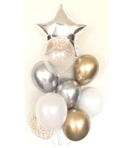 Beysüs Gümüş Yıldız Balon Seti
