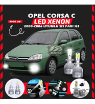 Opel Corsa C 2000-2006 Sis Farı Uyumlu Şimşek Etkili Led Xenon Performance Series H3