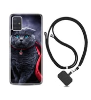 Samsung a71 A72 A73 A7 A9 2018 C7 C9 Kılıf Boyun Askılı Silikon Super Cat 1666