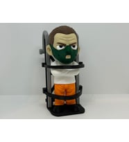 Hannibal Lecter Figürü - 3D Yazıcı Tasarım Kuzuların Sessizliği Biblosu - Maskeli Hannibal Heykelcik