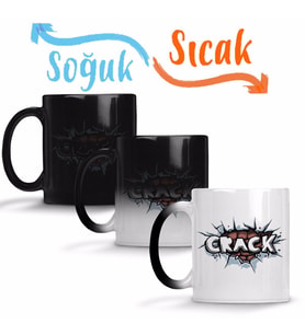 Crack Sihirli Kupa Bardak Porselen