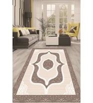 Dijital Kaymaz Taban Yıkanabilir Modern Renkli Salon Halısı Mutfak Halısı Yolluk ND-HT-1446 (Kahverengi)