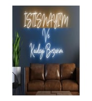 İSTİSNAYIM Ve Kaideyi Bozarım Yazılı Neon Tabela