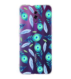 PrintiFy Reno 4  ile Uyumlu 1mm Slim Fit Nazar Boncuğu 3 Baskılı Şeffaf  Kılıf