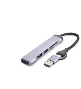Usb Type-c 3.0 Hub Kart Okuyucu 5 Port 5 Gbps Gri HDX7900
