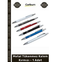 Özel Üretim Kurumsal Promosyon Lüks Ofis Hediyelik Tasarım Baskılı Metal Tükenmez Kalem Kırmızı