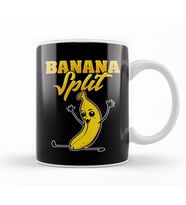 Cute & Funny Banana Split Gymnast Pun Kupa Bardak Porselen