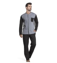 DoReMi Erkek Pijama Takımı (Siyah-Gri)