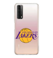 Huawei P Smart 2021 Uyumlu Kapak LA Lakers Tasarımlı Şeffaf Silikon Kılıf