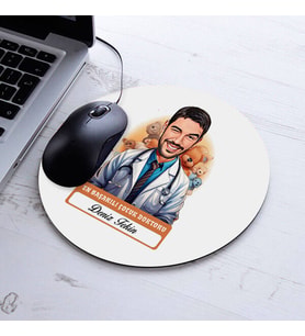 Kişiye Özel Hediye Karikatürlü En Yakışıklı Çocuk Doktoru Mousepad
