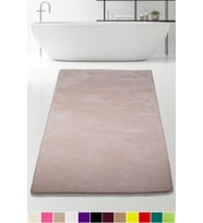 Elite Vizon 80x150 cm Büyük Ebat Peluş Banyo Paspası Kaymaz Pufidik Banyo Halısı