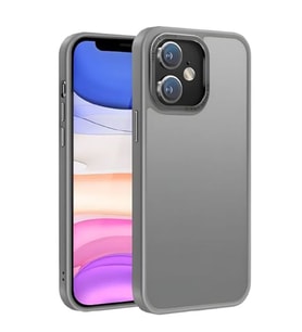 Coverzone Redmi Note 12S ile Uyumlu K�?e Korumal? Buzlu Saydam Metal �er�eveli � Darbeye Dayan?kl?, Kamera Korumal?, Mat Arka Y�zey, Ultra ?nce ?effaf Koruma Telefon K?l?f?