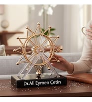 Kişiye Özel Masa Üstü Kinetik Denge Dekoru Hareketli Metal Obje