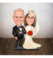 KİŞİYE ÖZEL KARİKATÜR ikinci bahar gelin damat BİBLOSU