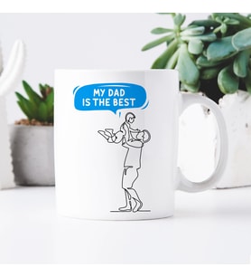 Father’s Day Gift, My Dad is the Best, Mug for Dad, for Father of Boy, Best Father Mug