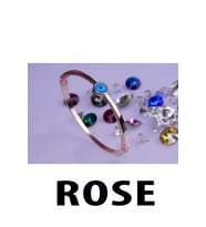 Rose Renk Nazar Göz Taşlı Kelepçe Bileklik 756