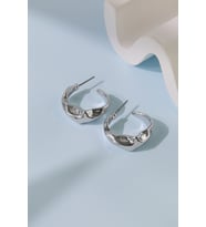 Elika Silver Kadın Burgu Model Küpe (Gümüş)