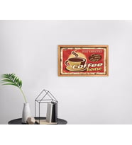 BK Home Coffee Tasarımlı Dekoratif Retro Ahşap Tablo-36