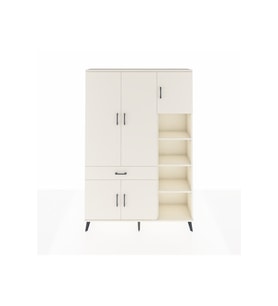 Arges Dolap 10 Raflı Tek Çekmeceli 5 Kapaklı 132x30x195 Aytaşı-Aytaşı/Aytaşı