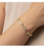 STİL İNCİSİ/ XUPING JEWELRY SERAMOR ZİRKON TAŞLI BİLEKLİK (Altın)