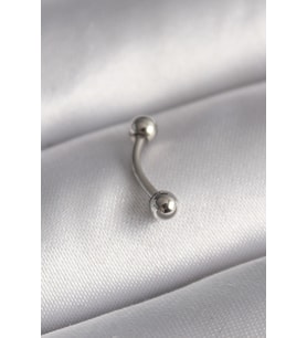 Mey İthalat® 316L Çelik Gümüş Renk Topçuk Model Piercing