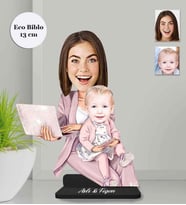 Kişiye Özel Anneler Günü Ahşap Eco Biblo -6