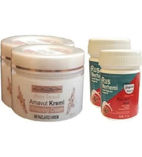 Süper Three Brand Vücut 100 ml Arnavut 2 Adet + Rus Merhemi 50 ml 2 Adet