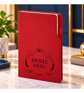 BK Gift Kişiye Özel İsimli 374 Termo Deri 2027 Ajanda-6, Günlük Ajanda 17x24 cm