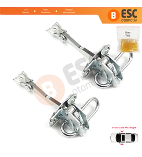 Fiat Idea Lancia Musa 350 2004-2012 51795854 İçin 2 EA Ön Sağ ve Sol Kapı Gergi Yayı