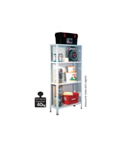 4 Zeminli Metal Raflı Dolap 84x30x160 cm
