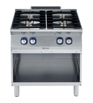 Electrolux Professional Endüstriyel 4 Açık Ateşli Gazlı Ocak, Açık Alt Dolaplı Her Brulör 5,5 Kw - 800 Mm E7GCGH4CO0