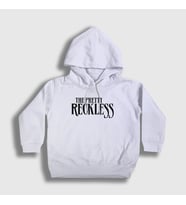 Presmono Unisex Çocuk Beyaz Logo The Pretty Reckless Kapüşonlu Sweatshirt 383439tt (Beyaz)
