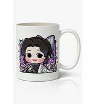 İblis Keser Chibi Anime Temalı Beyaz Porselen Kupa Bardak
