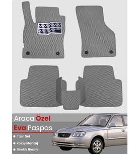 HYUNDAİ ACCENT ADMİRE (1999-2005) Uyumlu EVA Paspas Tam Set–Araca Özel,Kolay Montaj
