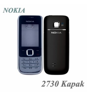 Nokia 2730 Siyah Kapak Tuş Takımı Arka Kapak ön Kapak