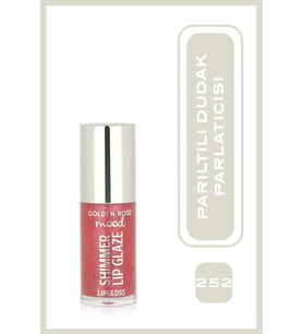 Mood Shimmer Lip Glaze Lipgloss No:252 Peach Fizz - Renkli Dudak Parlatıcısı