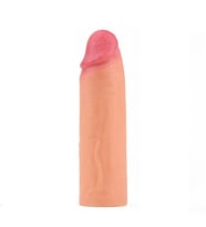 Lilitu Shop Nature Extender 4.5 cm Dolgulu Premium Ten Rengi Silikon Penis Kılıfı